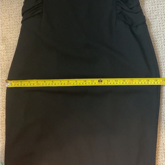 L’agence Black Ruched Sheath Dress Size 8 - Picture 13 of 14